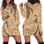 Gulf of Mexico Forever Hoodie Dress Mexican Turtle Brown Version