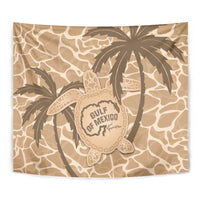 Gulf of Mexico Forever Tapestry Mexican Turtle Brown Version