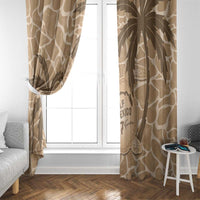 Gulf of Mexico Forever Window Curtain Mexican Turtle Brown Version