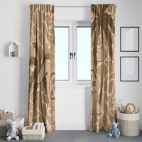 Gulf of Mexico Forever Window Curtain Mexican Turtle Brown Version