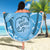 Gulf of Mexico Forever Beach Blanket Mexican Turtle Blue Version