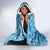 Gulf of Mexico Forever Hooded Blanket Mexican Turtle Blue Version