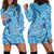 Gulf of Mexico Forever Hoodie Dress Mexican Turtle Blue Version