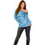 Gulf of Mexico Forever Off Shoulder Sweater Mexican Turtle Blue Version