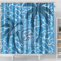 Gulf of Mexico Forever Shower Curtain Mexican Turtle Blue Version