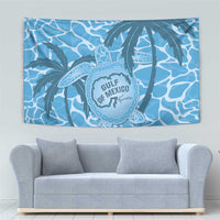 Gulf of Mexico Forever Tapestry Mexican Turtle Blue Version