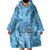 Gulf of Mexico Forever Wearable Blanket Hoodie Mexican Turtle Blue Version