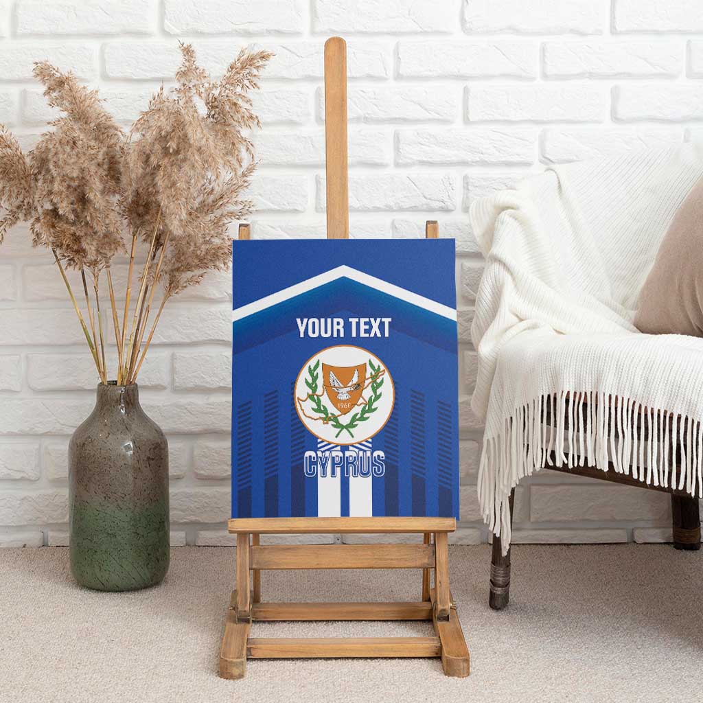 Custom Cyprus Football Canvas Wall Art Go Champions