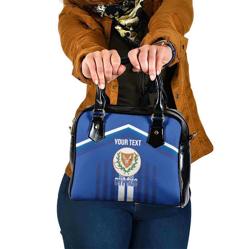 Custom Cyprus Football Shoulder Handbag Go Champions