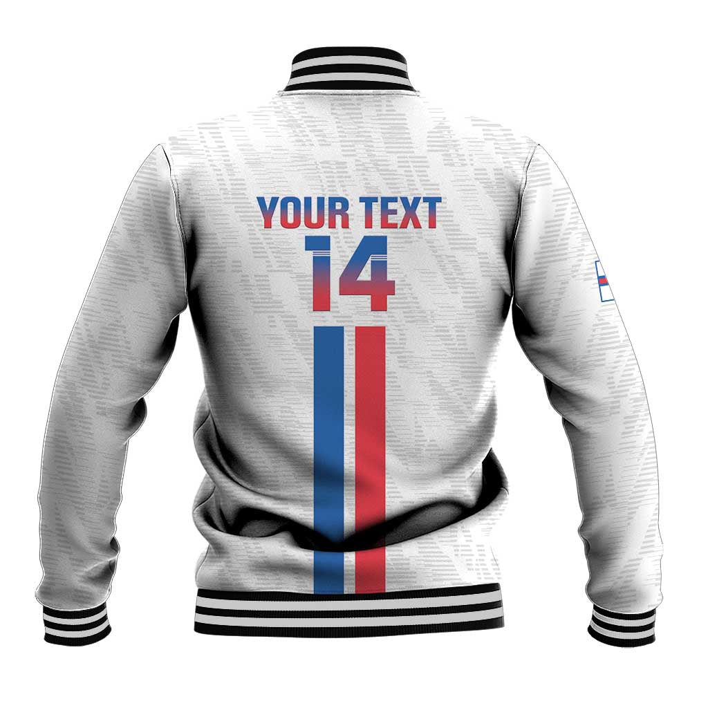 Custom Faroe Islands Football Baseball Jacket Come On National Team