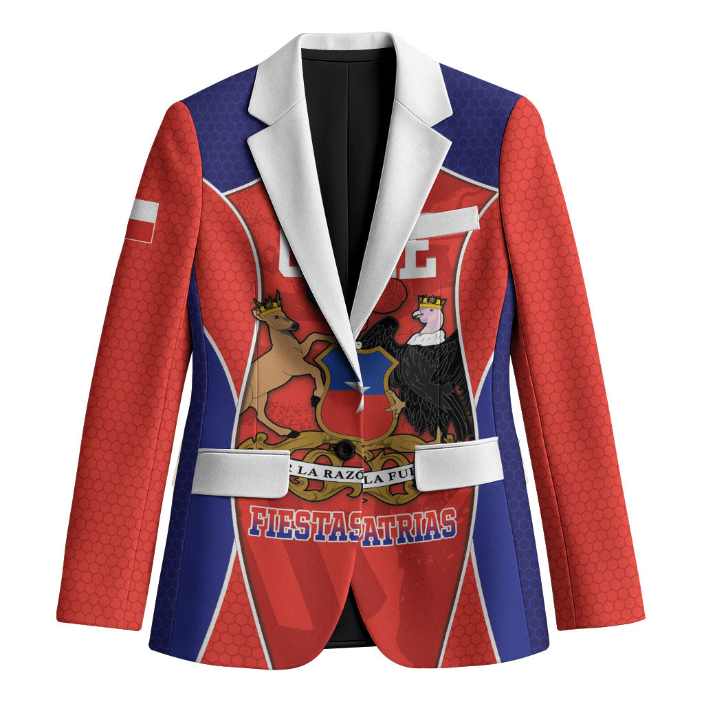 Personalized Chile Independence Day Blazer Fiestas Patrias Coat Of Arms Style