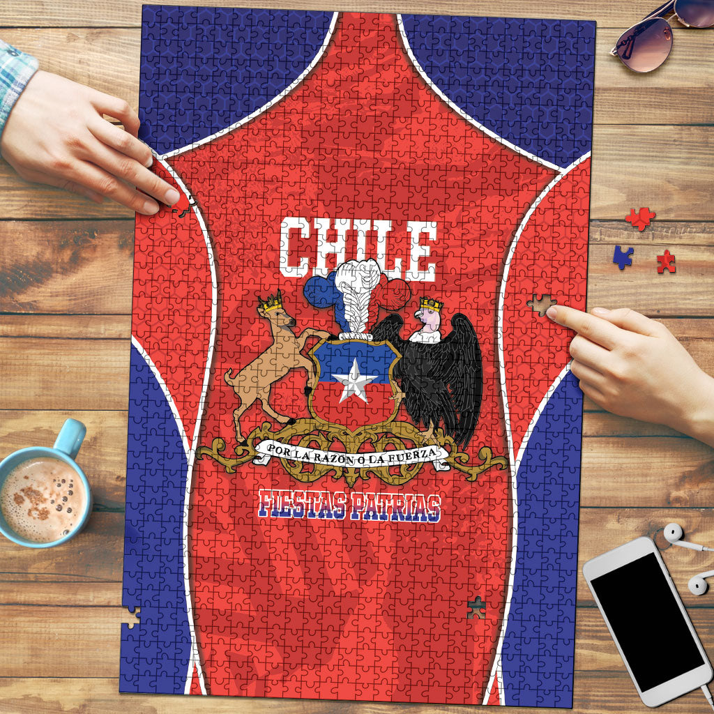 Chile Independence Day Puzzle Fiestas Patrias Coat Of Arms Style