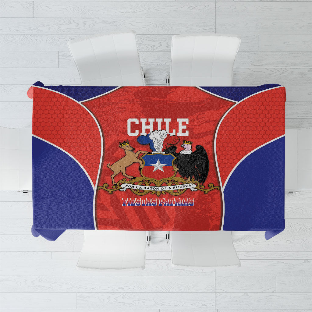 Chile Independence Day Tablecloth Fiestas Patrias Coat Of Arms Style