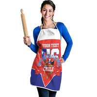 Personalized Chile Independence Day Apron Chilean Code 56 Copihue Flowers