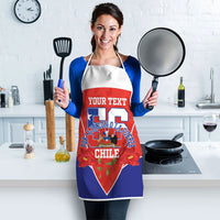 Personalized Chile Independence Day Apron Chilean Code 56 Copihue Flowers