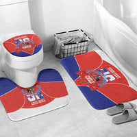 Personalized Chile Independence Day Bathroom Set Chilean Code 56 Copihue Flowers
