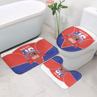 Personalized Chile Independence Day Bathroom Set Chilean Code 56 Copihue Flowers