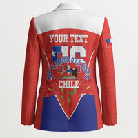Personalized Chile Independence Day Blazer Chilean Code 56 Copihue Flowers