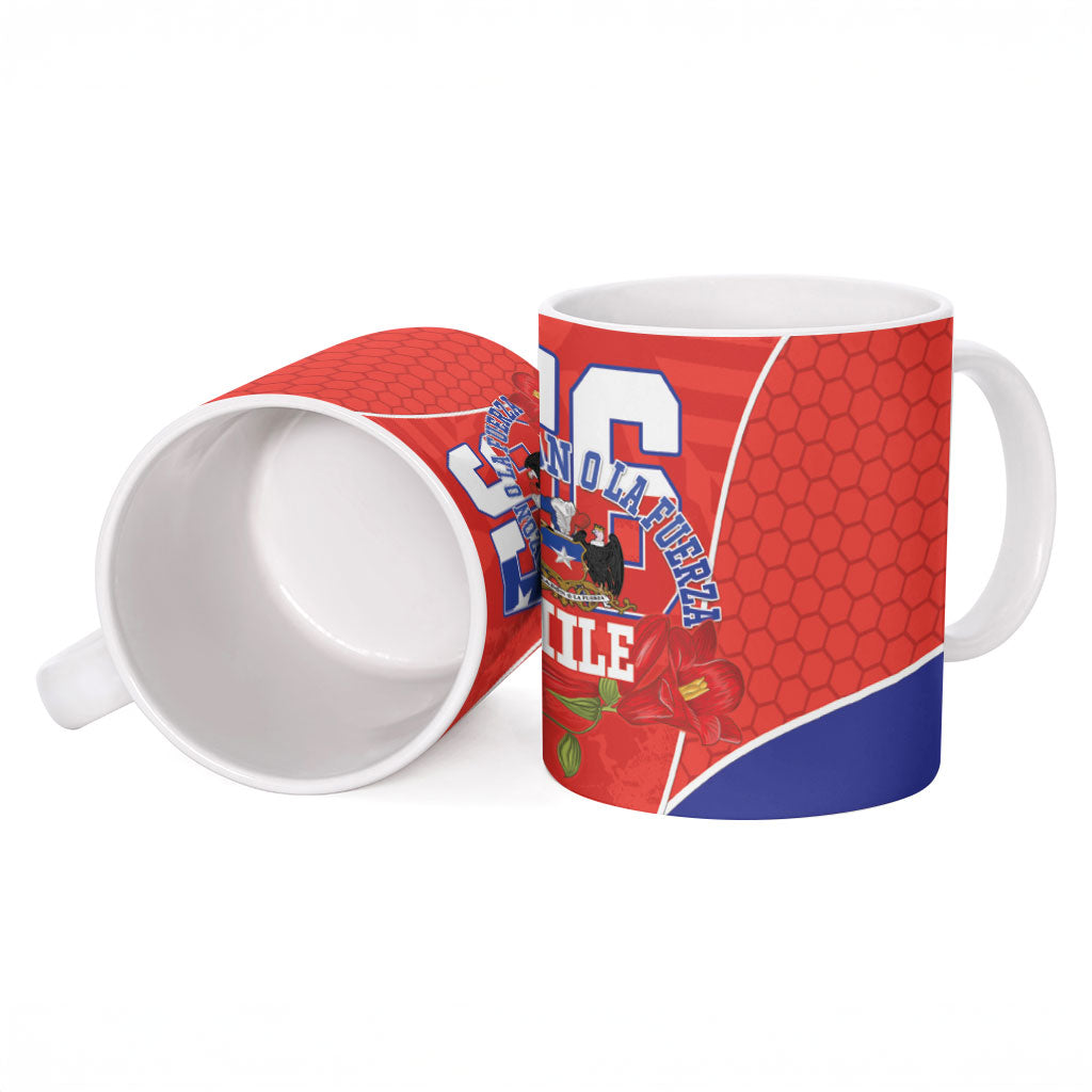 Chile Independence Day Ceramic Mug Chilean Code 56 Copihue Flowers