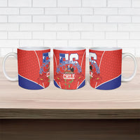 Chile Independence Day Ceramic Mug Chilean Code 56 Copihue Flowers