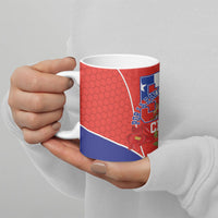 Chile Independence Day Ceramic Mug Chilean Code 56 Copihue Flowers