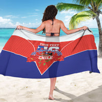Personalized Chile Independence Day Sarong Chilean Code 56 Copihue Flowers