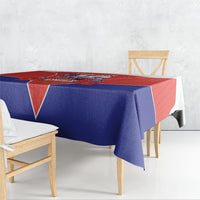 Personalized Chile Independence Day Tablecloth Chilean Code 56 Copihue Flowers
