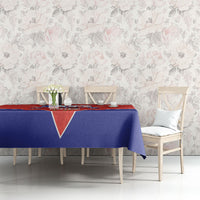 Personalized Chile Independence Day Tablecloth Chilean Code 56 Copihue Flowers