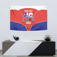 Personalized Chile Independence Day Tapestry Chilean Code 56 Copihue Flowers
