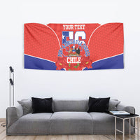 Personalized Chile Independence Day Tapestry Chilean Code 56 Copihue Flowers