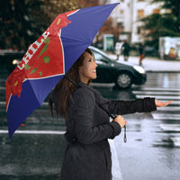Personalized Chile Independence Day Umbrella Chilean Code 56 Copihue Flowers