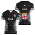 Fiji Rugby Women V Neck T Shirt 2023 Fijian Tapa Pattern World Cup Black - Wonder Print Shop