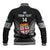 Custom Fiji Rugby Baseball Jacket 2023 Fijian Tapa Pattern World Cup Black - Wonder Print Shop