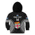 Custom Fiji Rugby Kid Hoodie 2023 Fijian Tapa Pattern World Cup Black - Wonder Print Shop