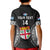 Custom Fiji Rugby Kid Polo Shirt 2023 Fijian Tapa Pattern World Cup Black - Wonder Print Shop