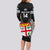 Custom Fiji Rugby Long Sleeve Bodycon Dress 2023 Fijian Tapa Pattern World Cup Black - Wonder Print Shop