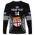 Custom Fiji Rugby Long Sleeve Shirt 2023 Fijian Tapa Pattern World Cup Black - Wonder Print Shop