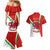 Wales Rugby Couples Matching Mermaid Dress and Hawaiian Shirt 2023 World Cup Cymru Curve Style - Wonder Print Shop