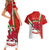 Wales Rugby Couples Matching Short Sleeve Bodycon Dress and Hawaiian Shirt 2023 World Cup Cymru Curve Style - Wonder Print Shop