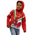 Wales Rugby Kid Hoodie 2023 World Cup Cymru Curve Style - Wonder Print Shop