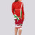 Wales Rugby Long Sleeve Bodycon Dress 2023 World Cup Cymru Curve Style - Wonder Print Shop