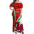 Wales Rugby Off Shoulder Maxi Dress 2023 World Cup Cymru Curve Style - Wonder Print Shop