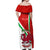 Wales Rugby Off Shoulder Maxi Dress 2023 World Cup Cymru Curve Style - Wonder Print Shop