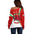 Wales Rugby Off Shoulder Sweater 2023 World Cup Cymru Curve Style - Wonder Print Shop