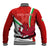 Custom Wales Rugby Baseball Jacket 2023 World Cup Cymru Curve Style - Wonder Print Shop