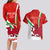 Custom Wales Rugby Couples Matching Long Sleeve Bodycon Dress and Hawaiian Shirt 2023 World Cup Cymru Curve Style - Wonder Print Shop