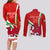 Custom Wales Rugby Couples Matching Long Sleeve Bodycon Dress and Long Sleeve Button Shirts 2023 World Cup Cymru Curve Style - Wonder Print Shop