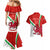 Custom Wales Rugby Couples Matching Mermaid Dress and Hawaiian Shirt 2023 World Cup Cymru Curve Style - Wonder Print Shop