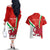 Custom Wales Rugby Couples Matching Off The Shoulder Long Sleeve Dress and Hawaiian Shirt 2023 World Cup Cymru Curve Style - Wonder Print Shop