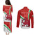 Custom Wales Rugby Couples Matching Puletasi Dress and Long Sleeve Button Shirts 2023 World Cup Cymru Curve Style - Wonder Print Shop